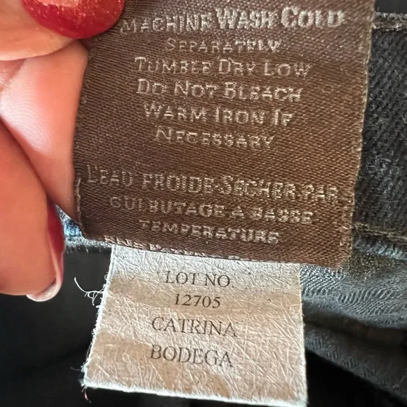 Rare EUC James Jeans Dark Blue Straight Leg Women's Jeans - Picture 6 of 6